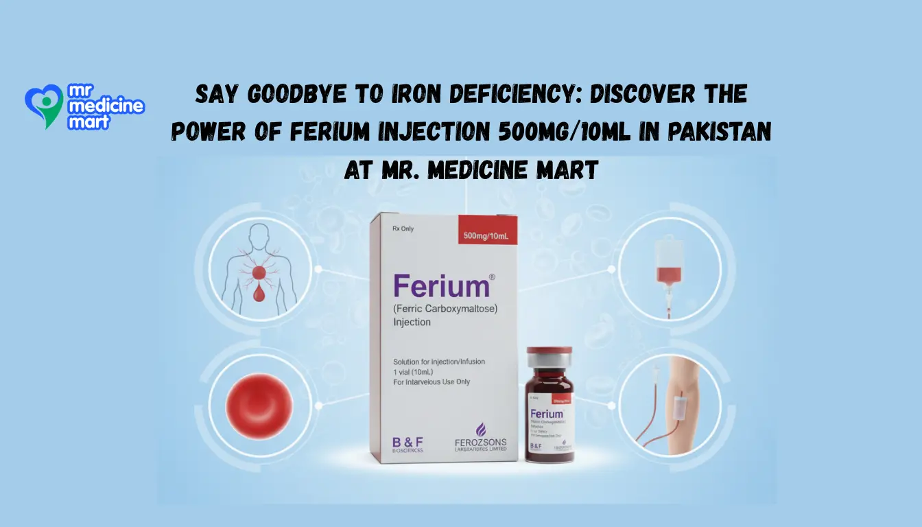 Buy Ferium Injection 500mg in Pakistan | Iron Deficiency Treatment