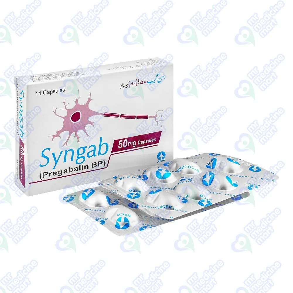 Syngab 50mg Capsules