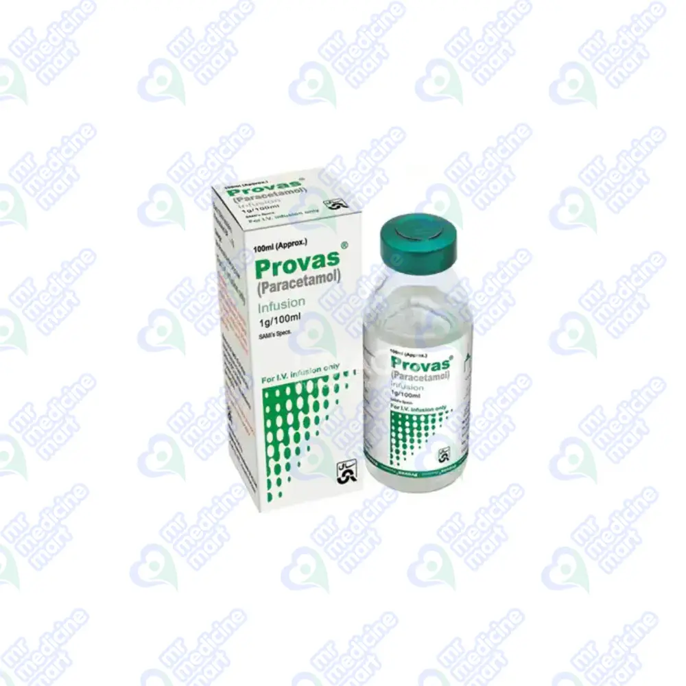 Provas IV 1 g/100 mL Infusion (Paracetamol) Price in Pakistan | Uses