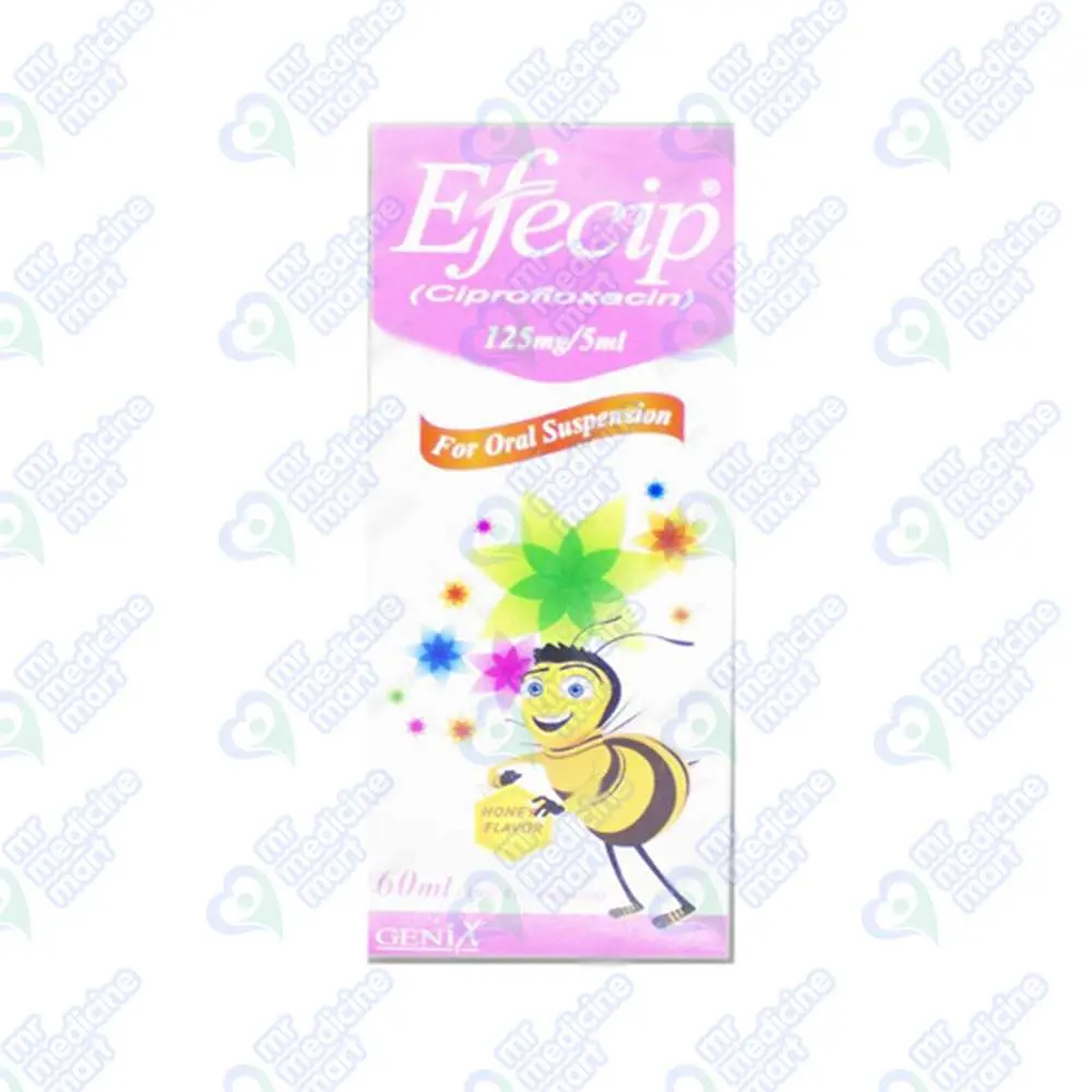 Efecip 125mg Suspension 60 ml