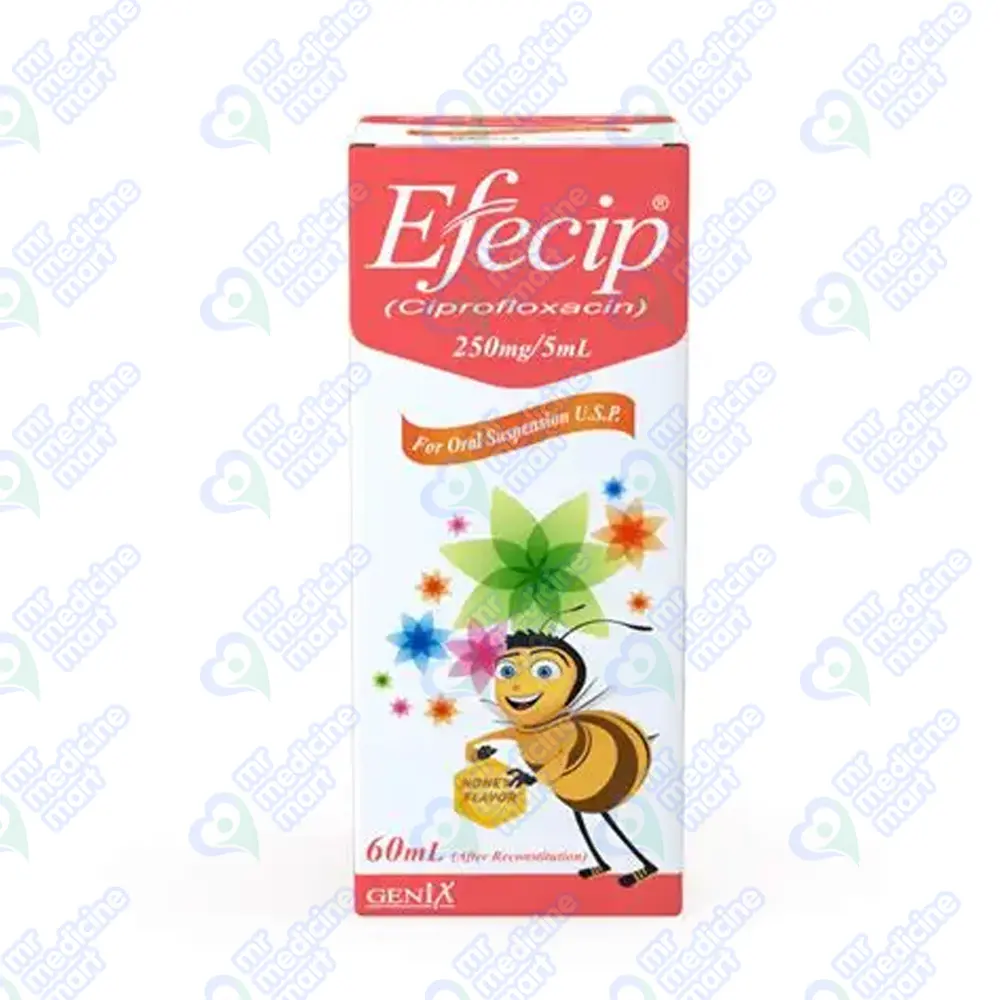 Efecip 250mg Suspension 60 ml