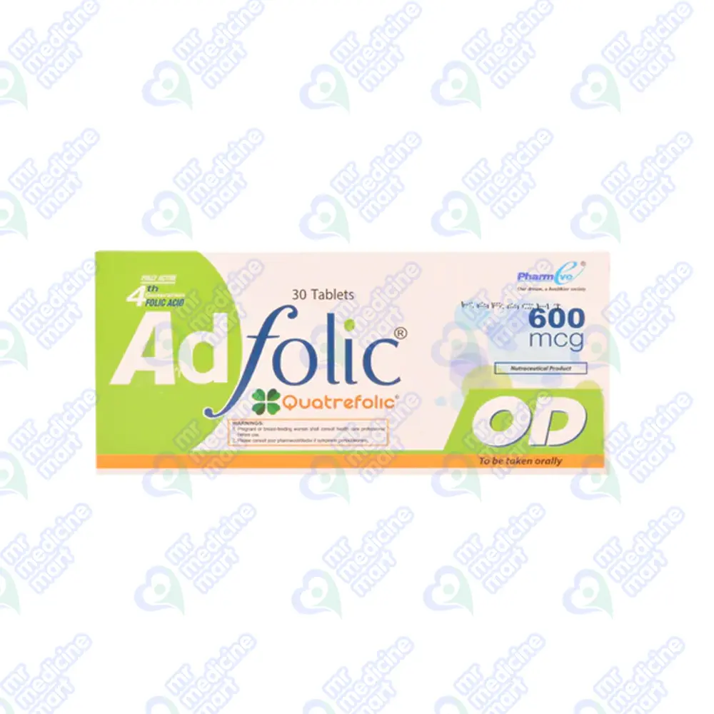 Ad folic OD 600mcg Tablet