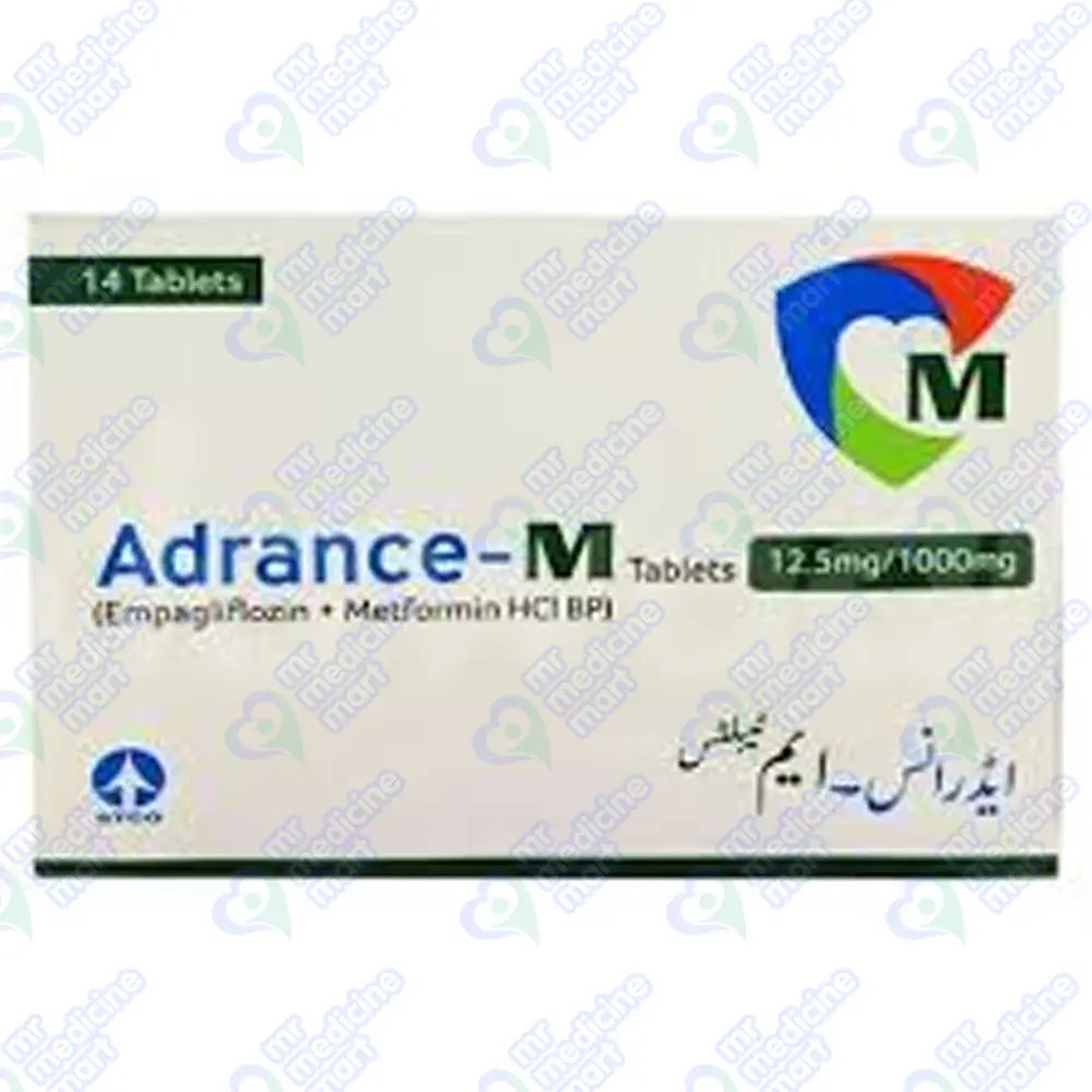 Adrance M 12.5mg/1000mg Tablet