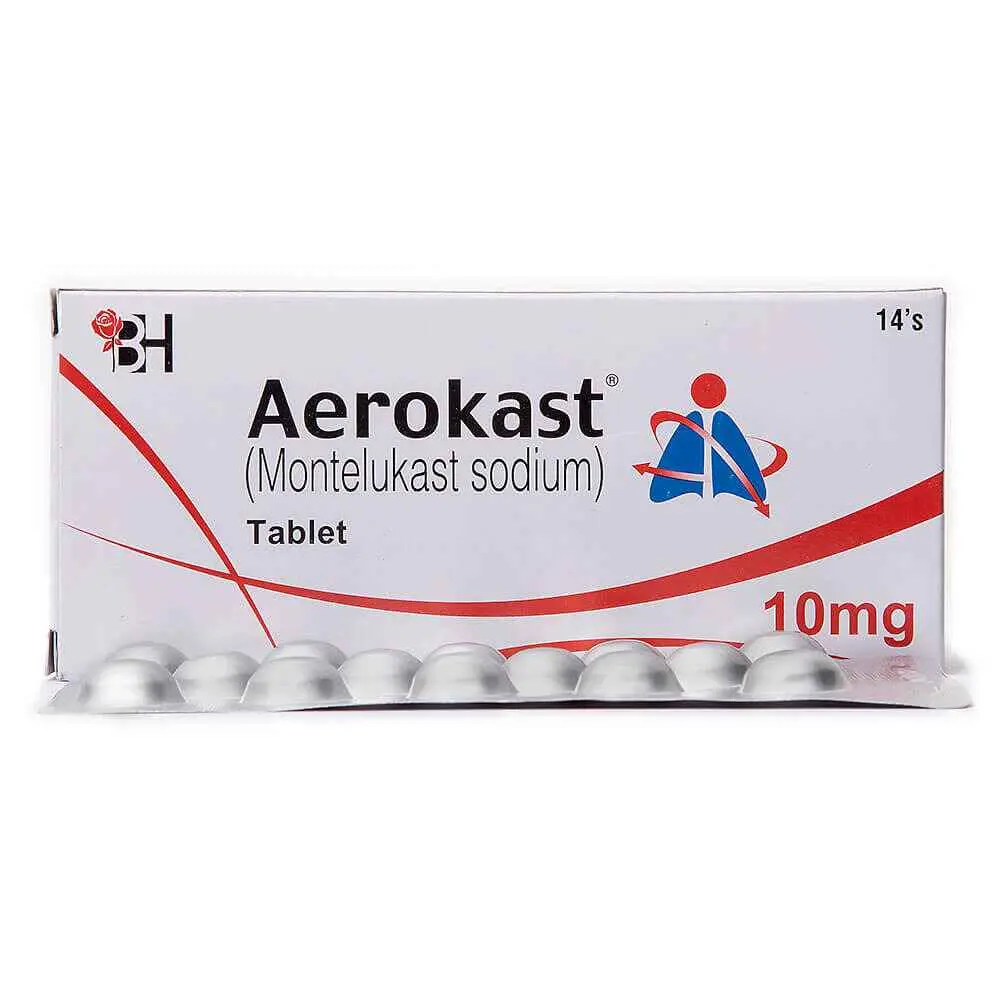 Aerokast 10mg Tablet 14 'S