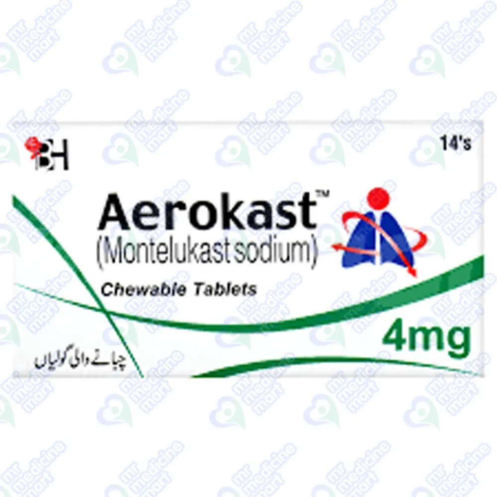 Aerokast 4mg Sachet 14 'S