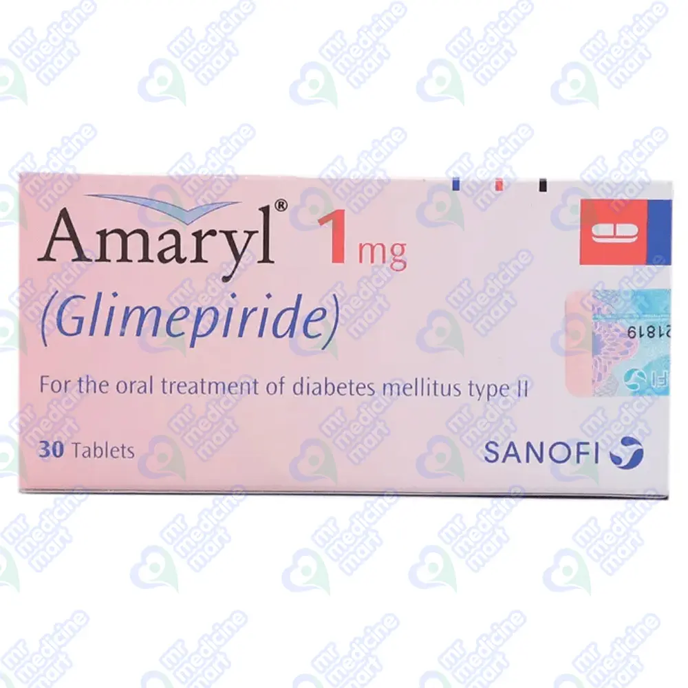Amaryl 1mg Tablet 15'S