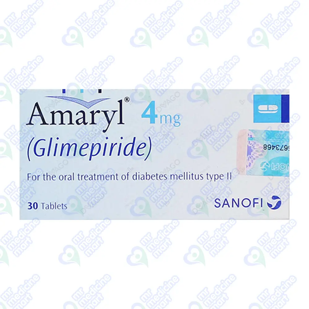 Amaryl 4mg Tablet 15 'S