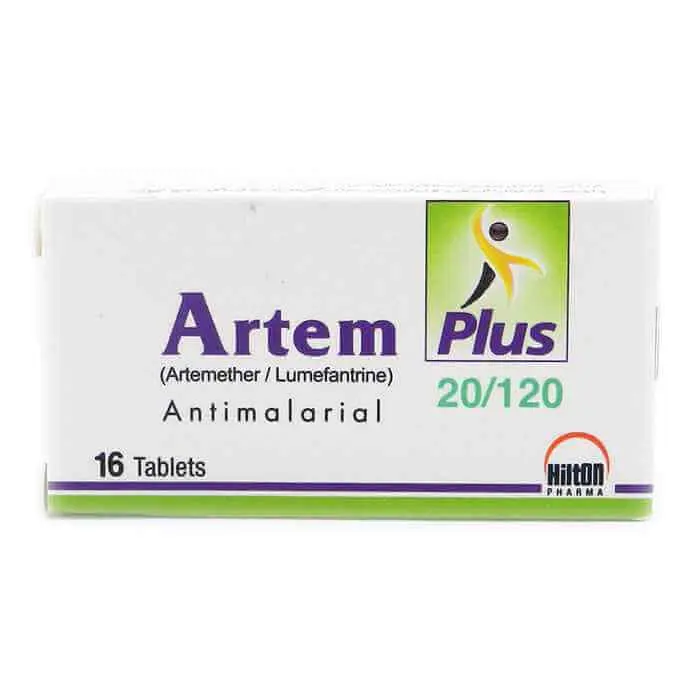 Artem Plus 20mg+120mg Tablet 8 'S