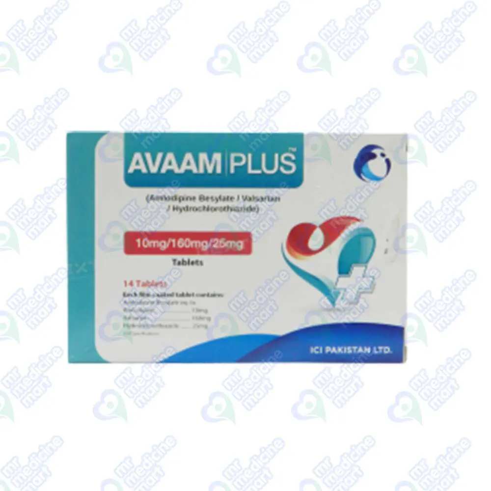 Avaam Plus 10mg/160mg/25mg Tablet 