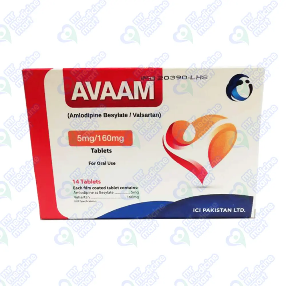 Avaam Tablet 5+160mg 7's