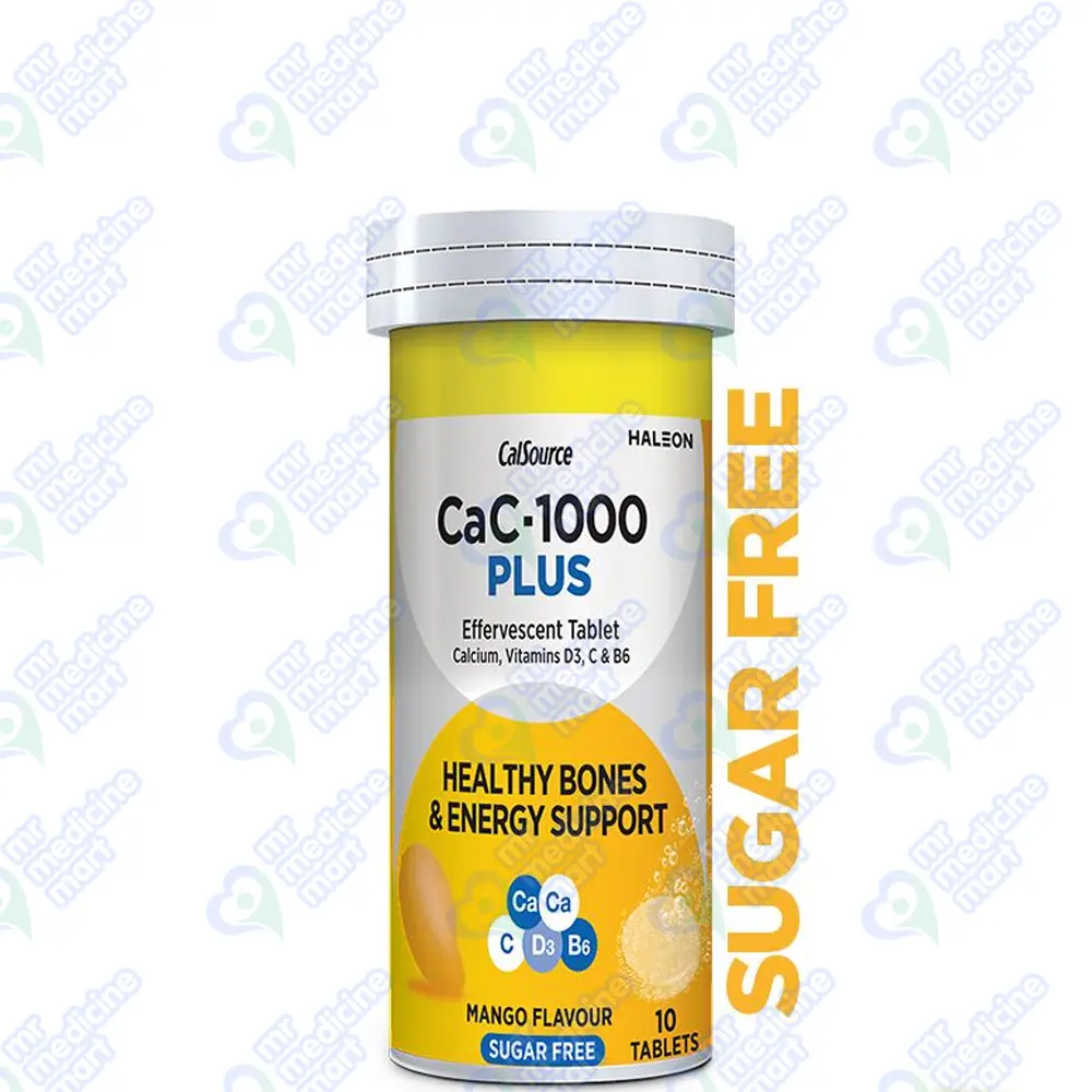 CAC 1000 Plus Mango Sugar Free Tablet 10's