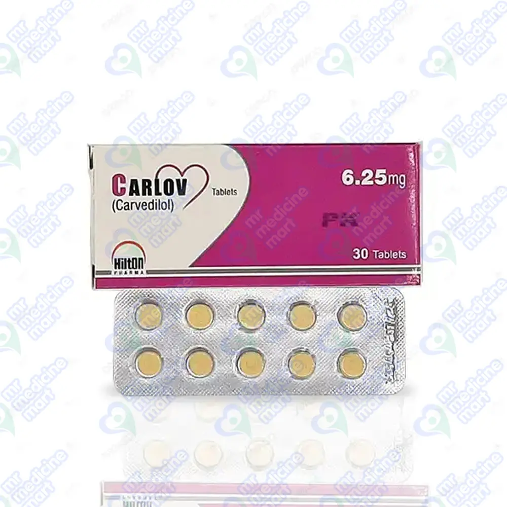Carlov 6.25mg Tablet 10 'S