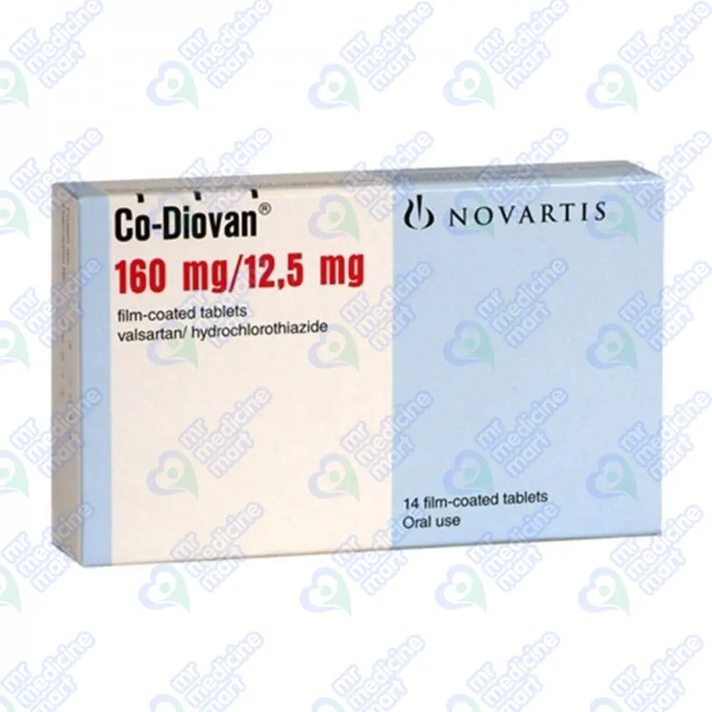 Co-diovan 160mg+12.5mg Tablet 14 'S
