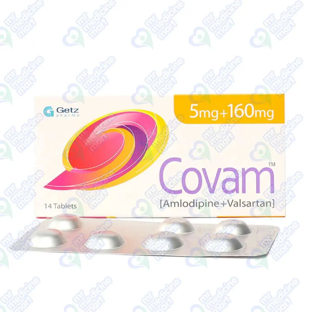 Covam 5mg+160mg Tablet 7 'S