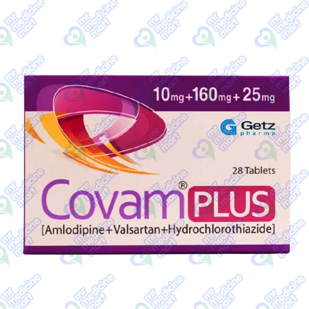 Covam Plus Tablet 10mg/160mg/25mg