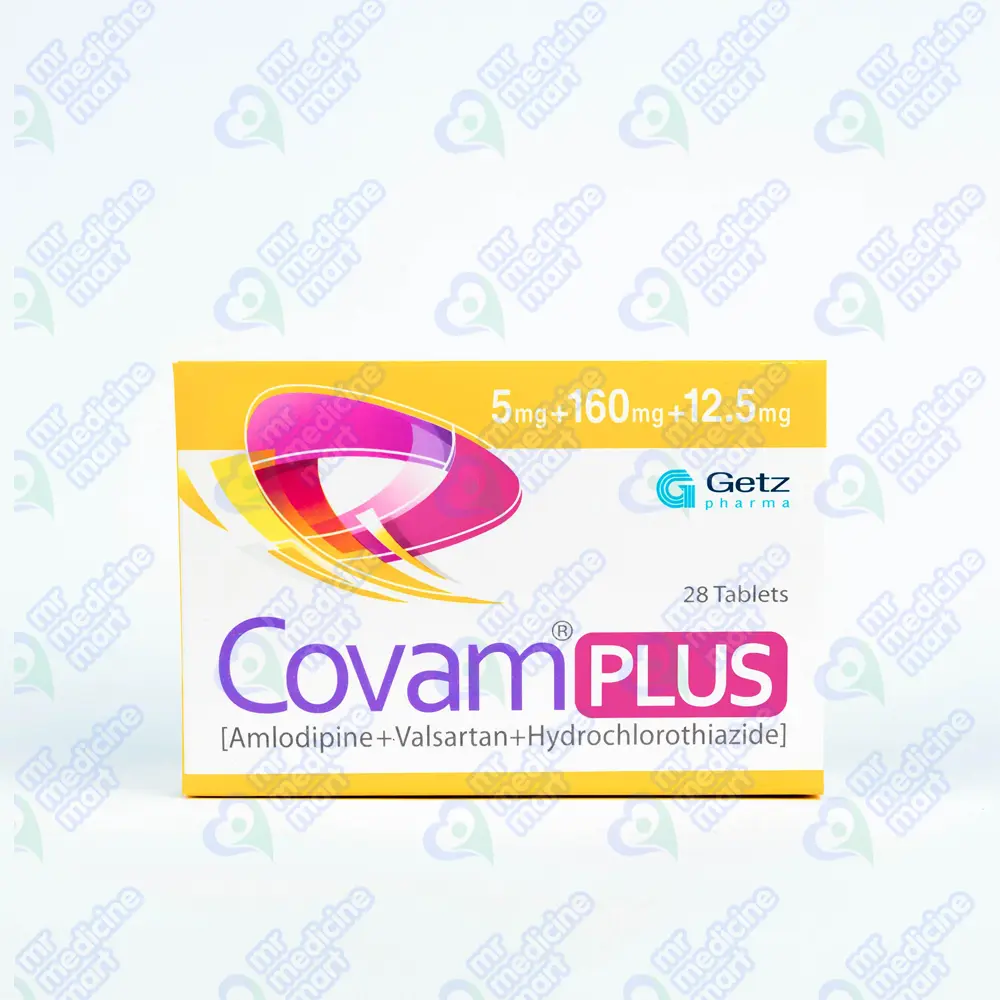Covam Plus Tablet 5mg/160mg/12.5mg