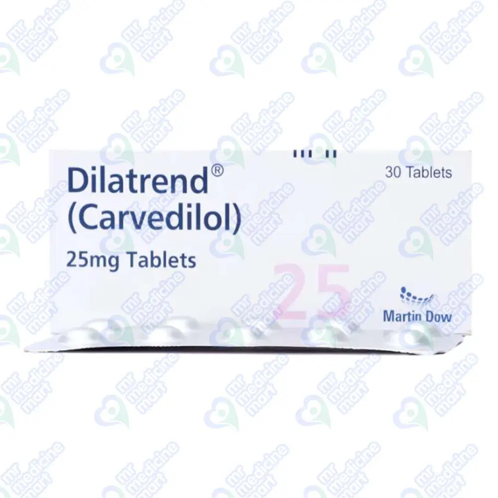 Dilatrend 25mg Tablet 10 'S