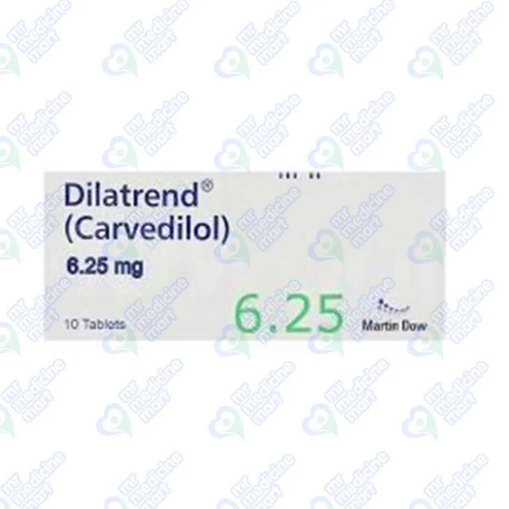Dilatrend 6.25mg Tablet 10 'S
