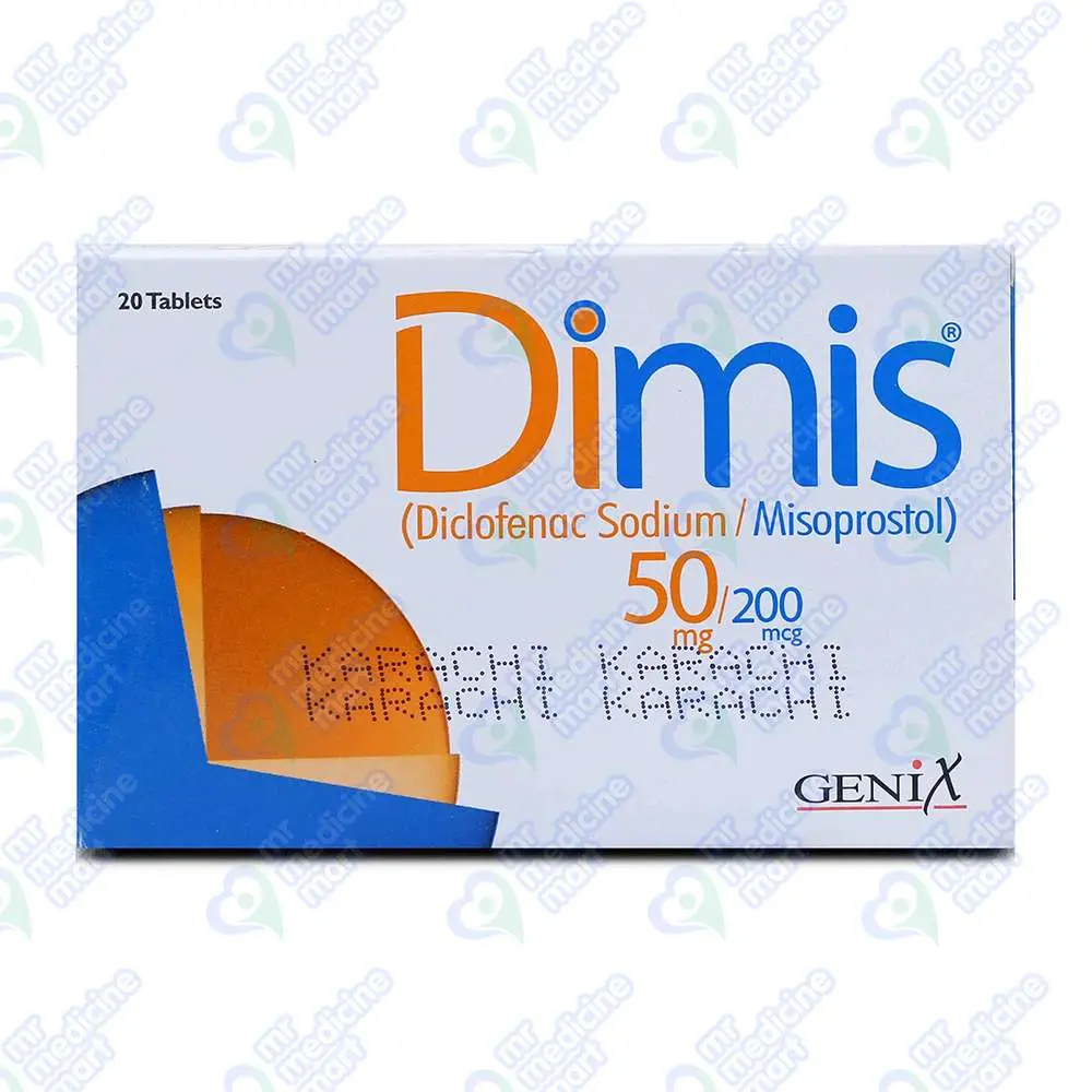 Dimis 50mg/200mcg Tablet 10 'S