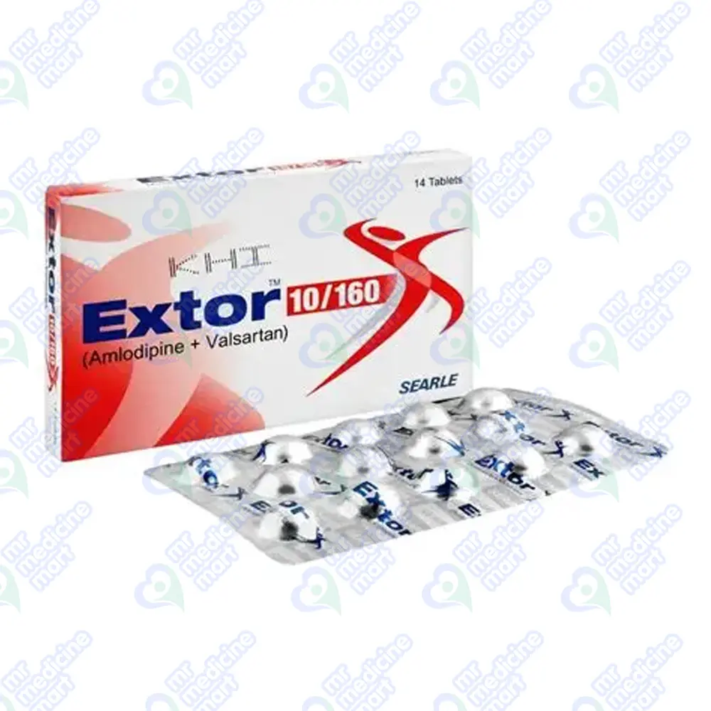 Extor 10/160 Tablets 14's