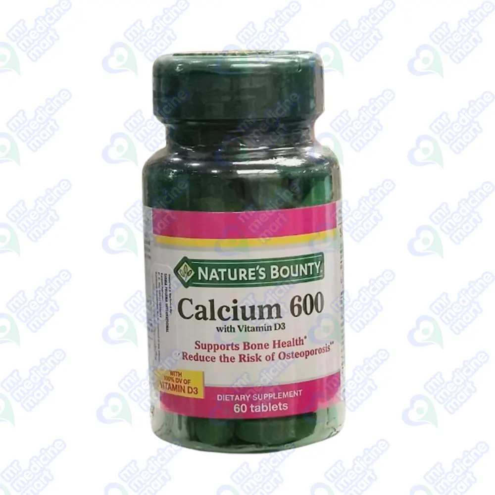 Nature's Bounty Calcium 600 Vitamin D3 Tablet
