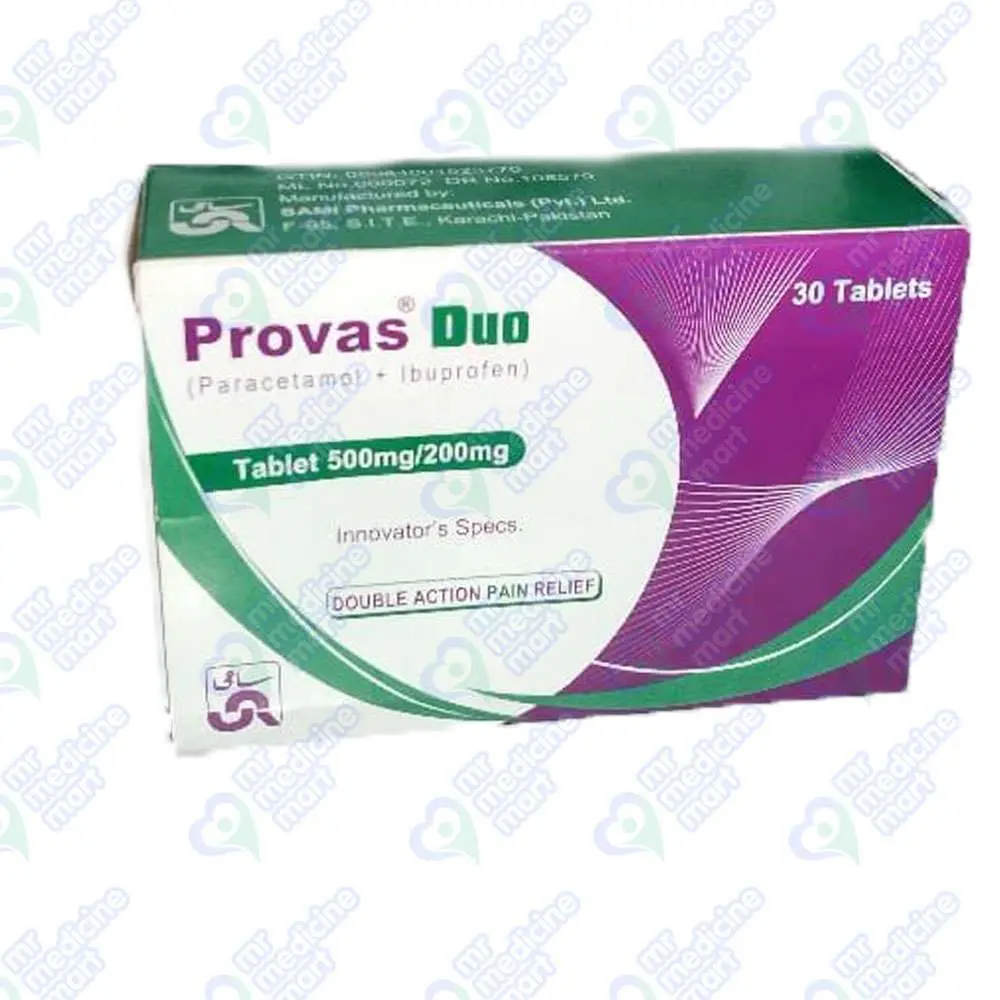 Provas Duo Tablet 500mg/200mg