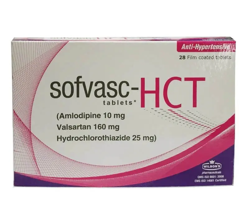 Sofvasc HCT 10/160/25 mg Tabs