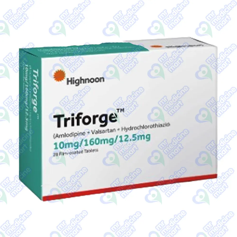 Triforge 10mg/160mg/12.5mg Tablet 28's