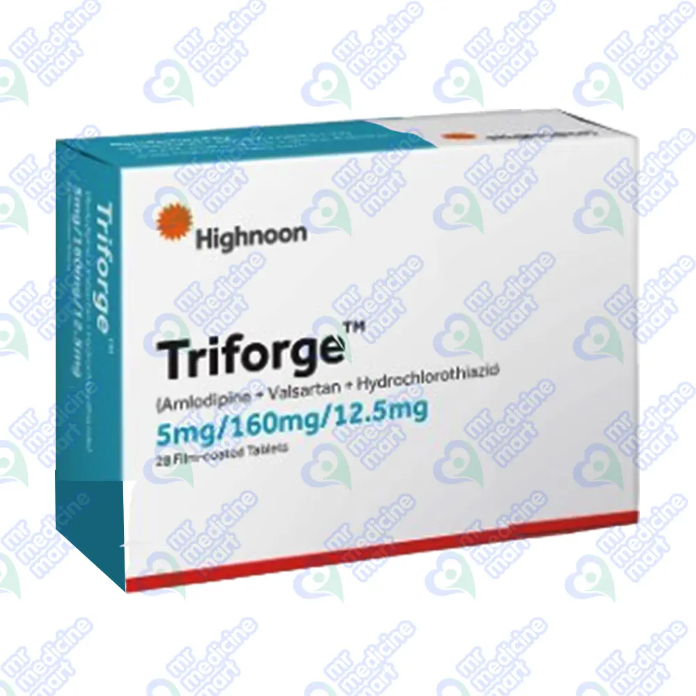 Triforge 5mg/160mg/12.5mg Tablet 28's
