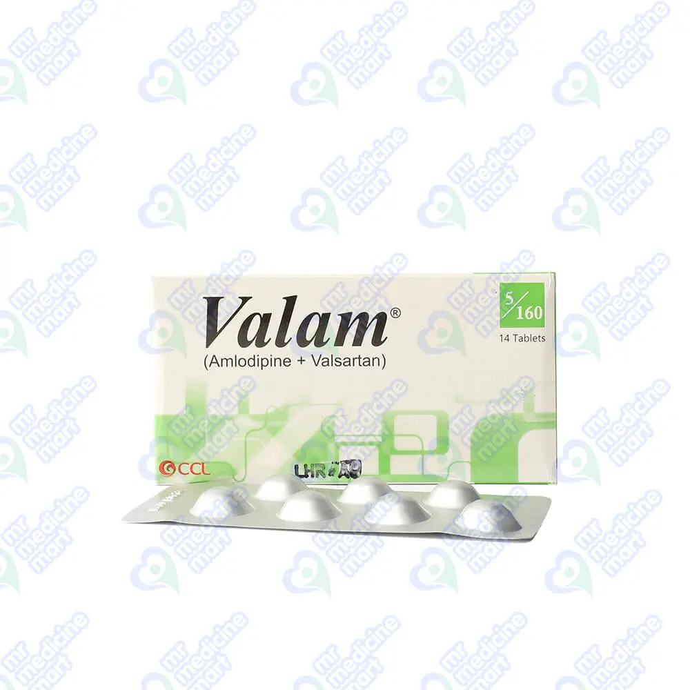 Valam 5mg+160mg Tablet 7 'S