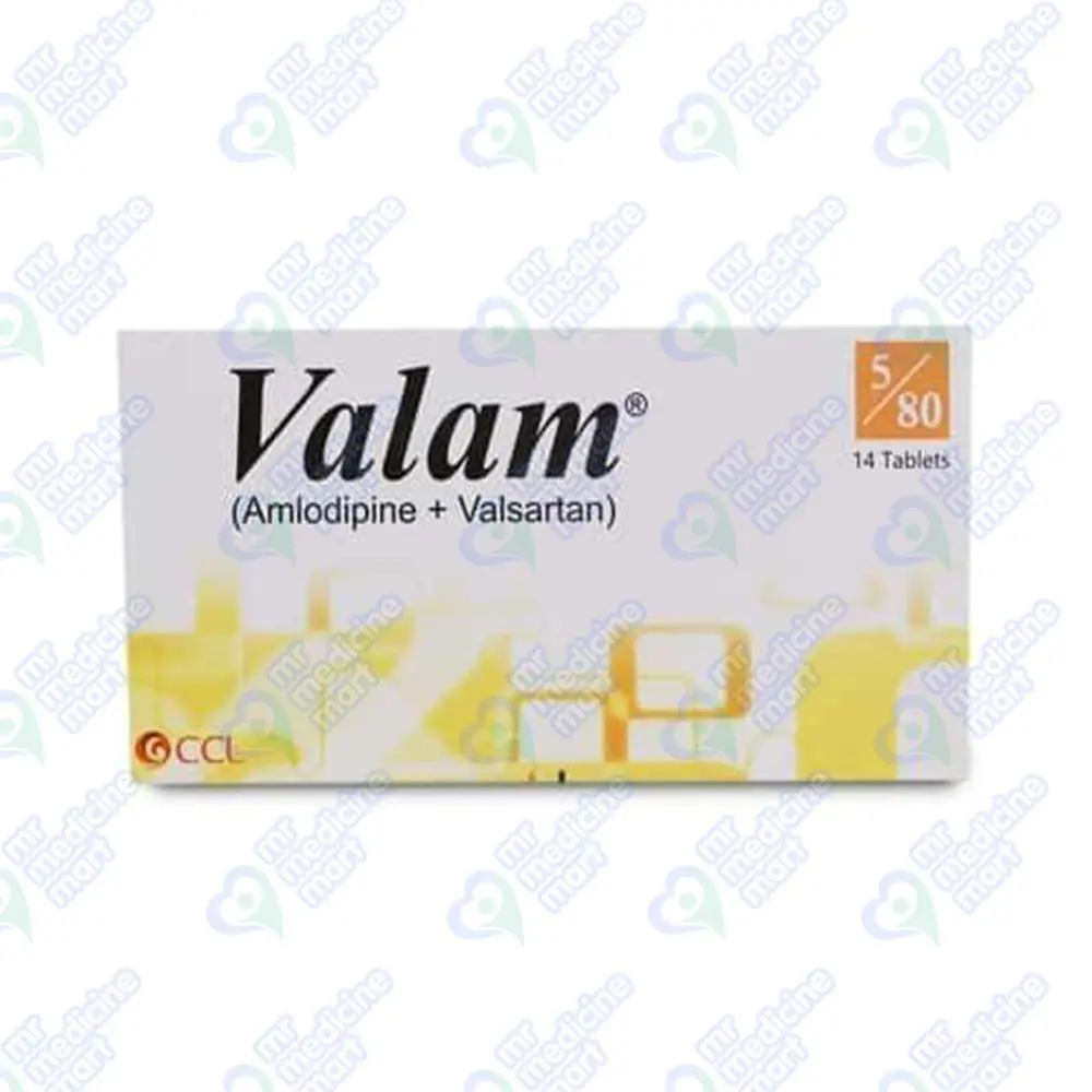 Valam 5mg+80mg Tablet 7 'S