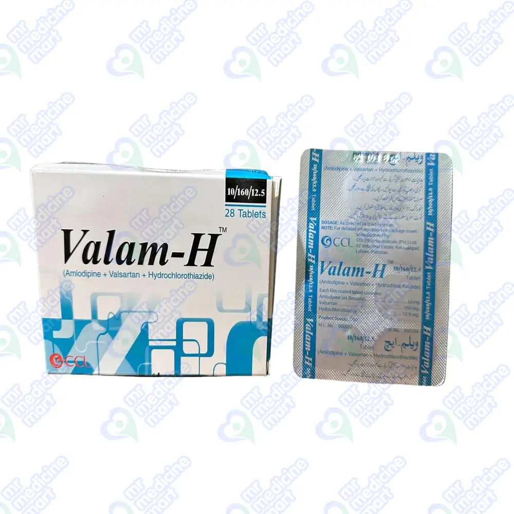 Valam H 10mg/160mg/12.5mg Tablet 7 'S