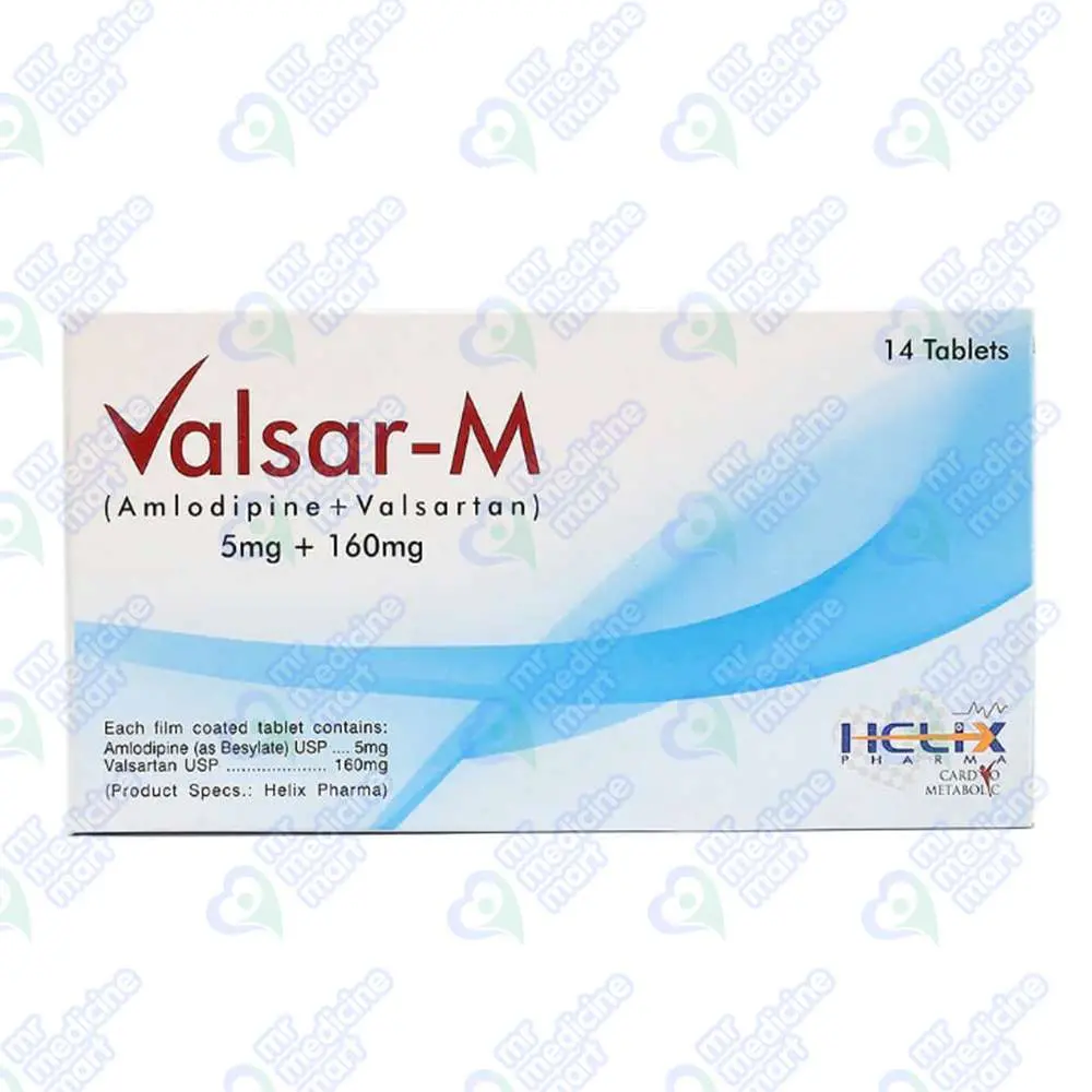 Valsar M 5mg/160mg Tablet 7 'S