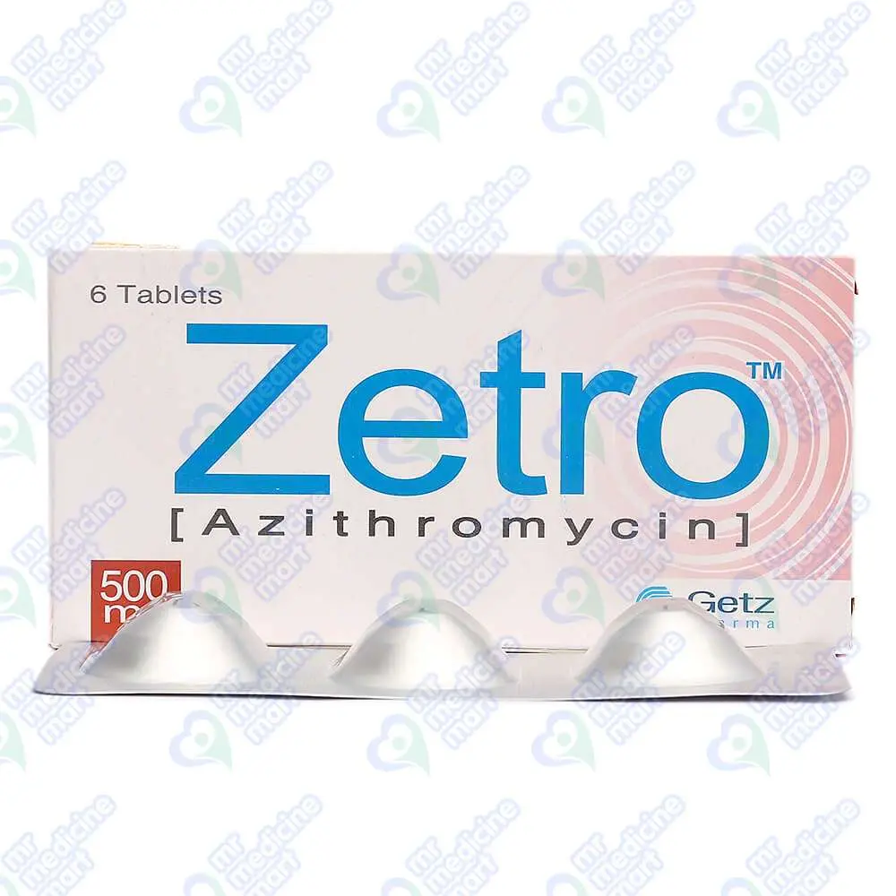 Zetro 500mg Tablet 3 'S