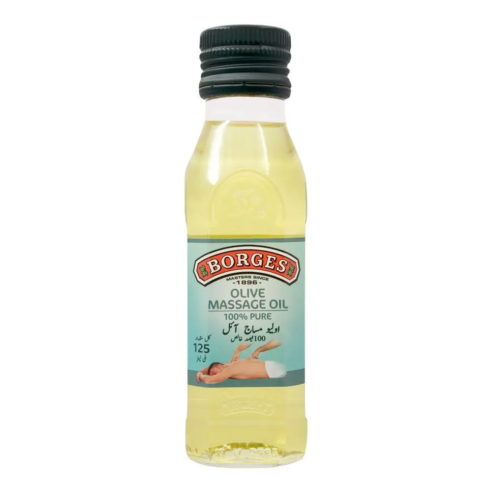 Borges Olive Massage Oil Bottle 125ml