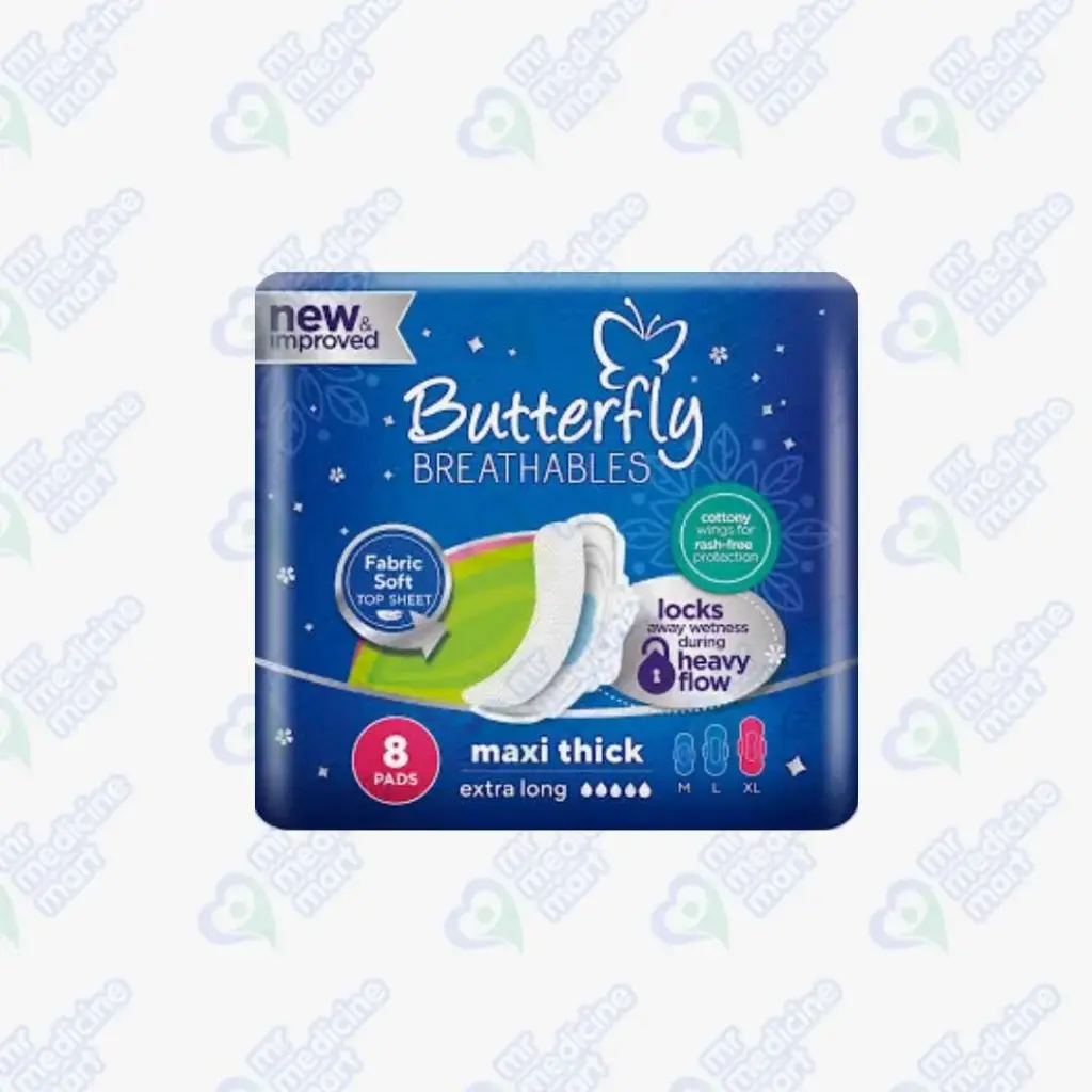 Butterfly Breathable Maxi Thick XL 8's