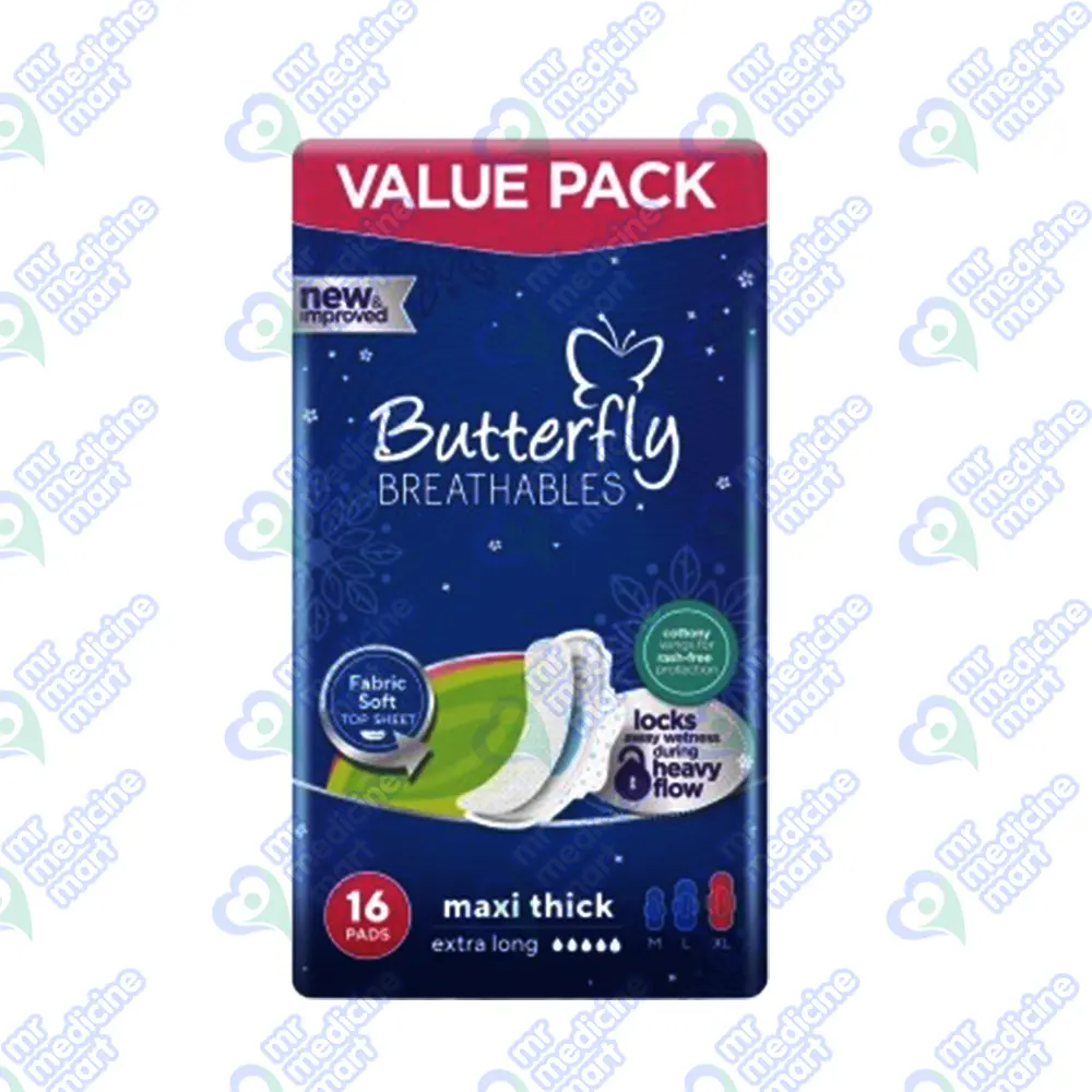 Butterfly Breathable Pad XL 16's