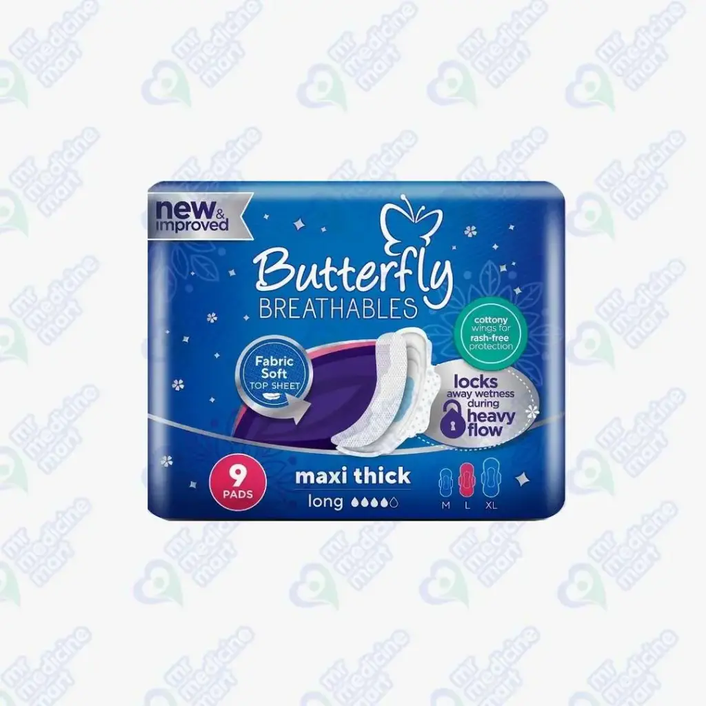 Butterfly Breathables Maxi Long Pad 9's