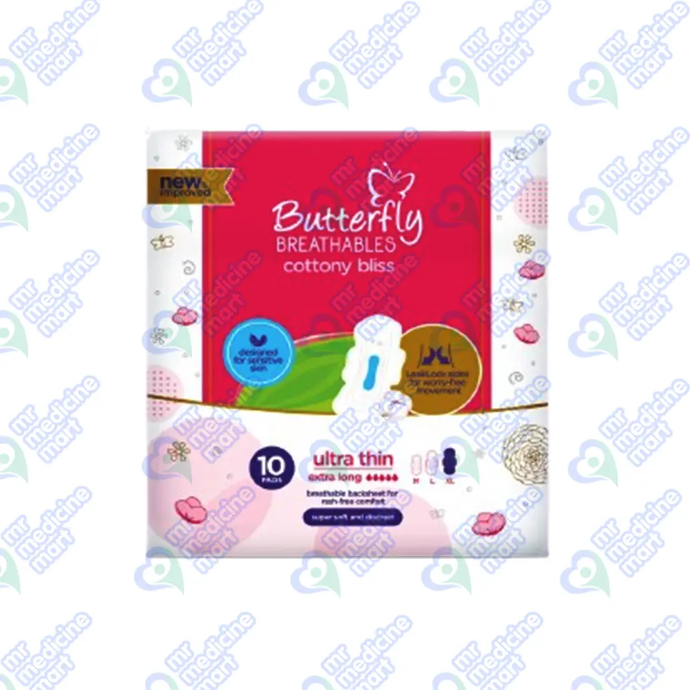 Butterfly Cottony Bliss Extra Long 10's