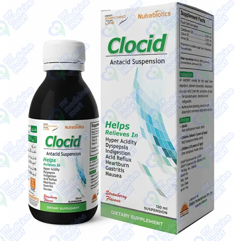 Clocid Antacid Suspension 120ml