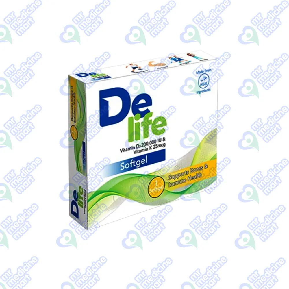 Delife 200,000IU/25mg Softgel