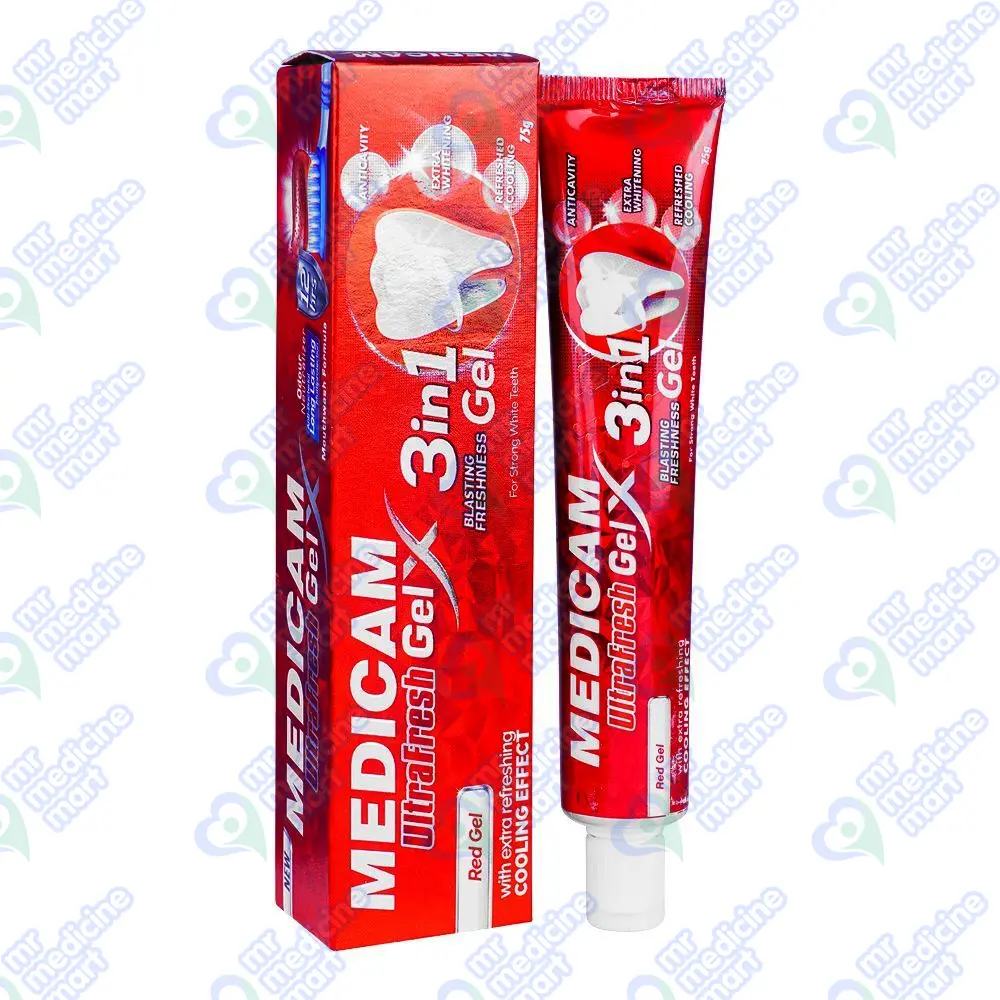 Medicam Toothpaste Red Gel 75g