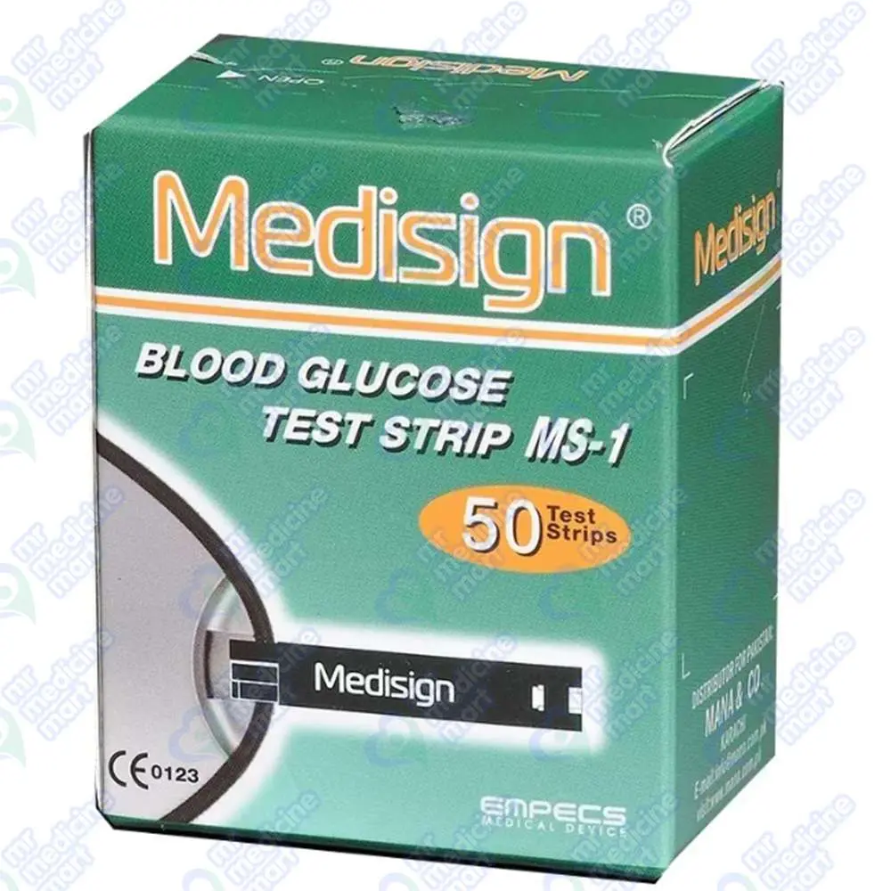 Medisign Blood Glucose Test Strips MS-1