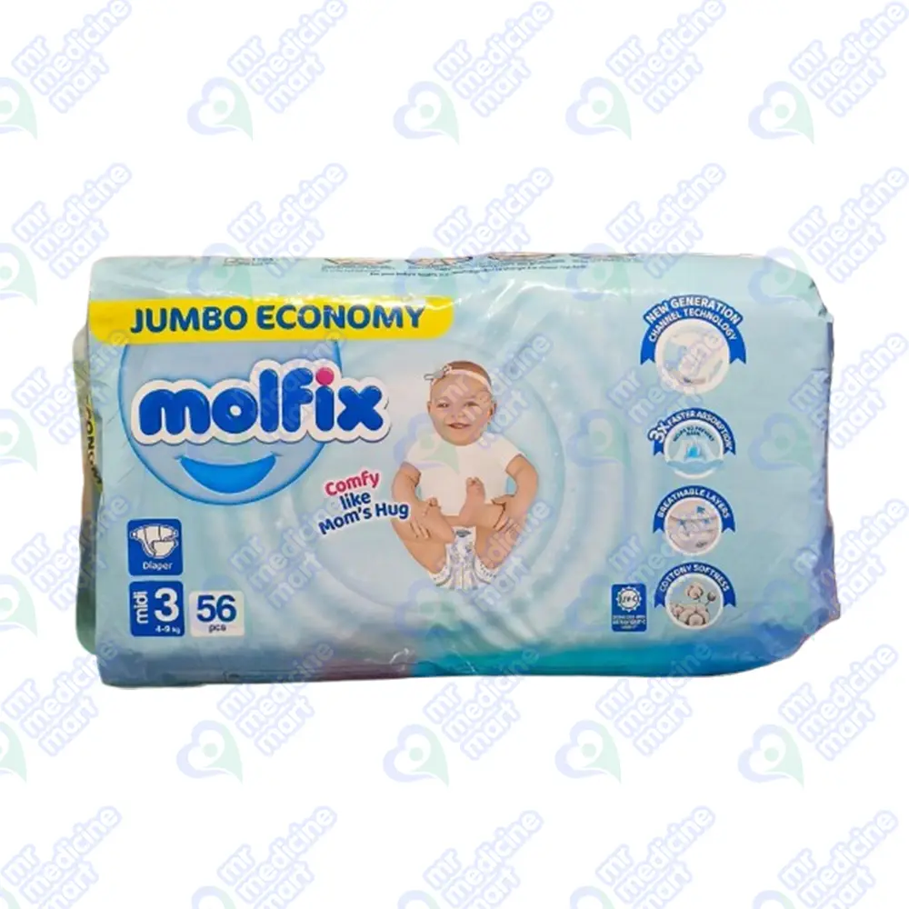 Molfix 3 Diaper 56'S