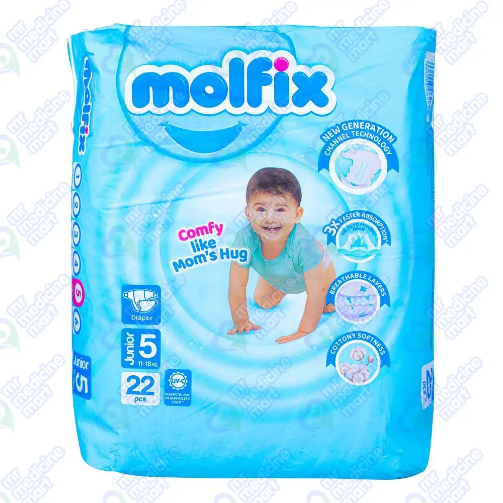 Molfix 5 diapers 22's