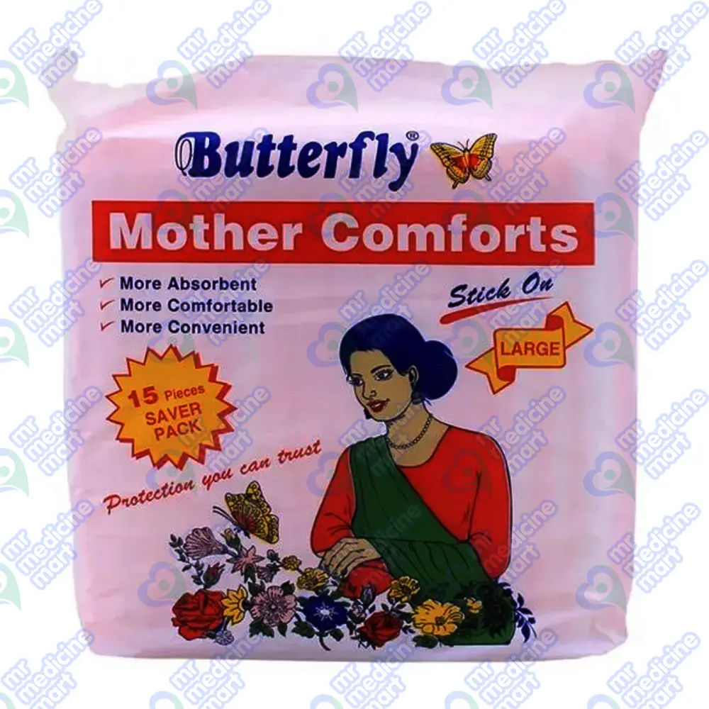 Mother Comfort Butterfly Napkin 'L' 15'S