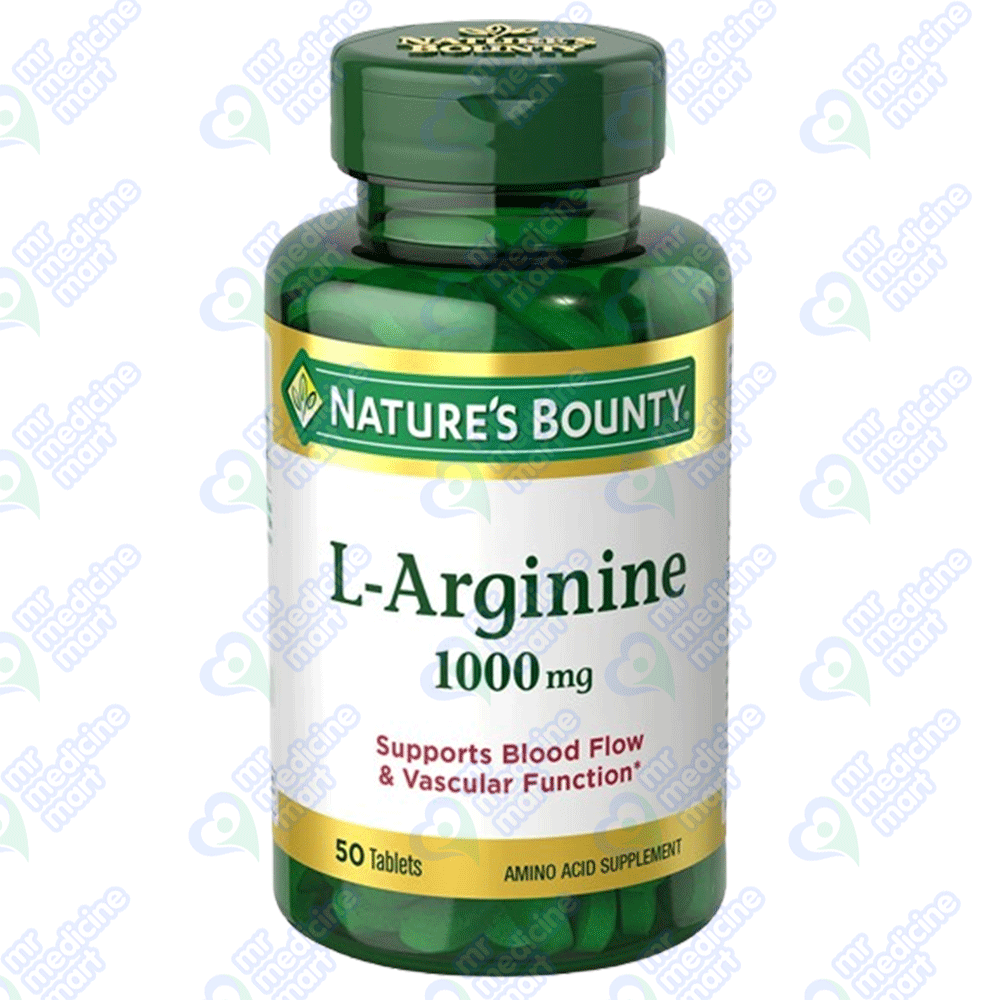 Nature's Bounty L Arginine 1000mg Tablet 50's