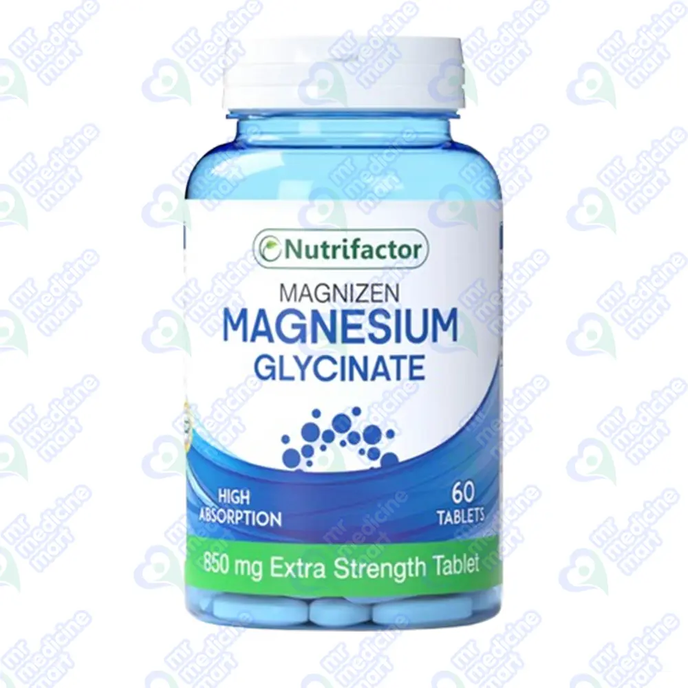 NF Magnizen Magnesium Glycinate 850mg 60's