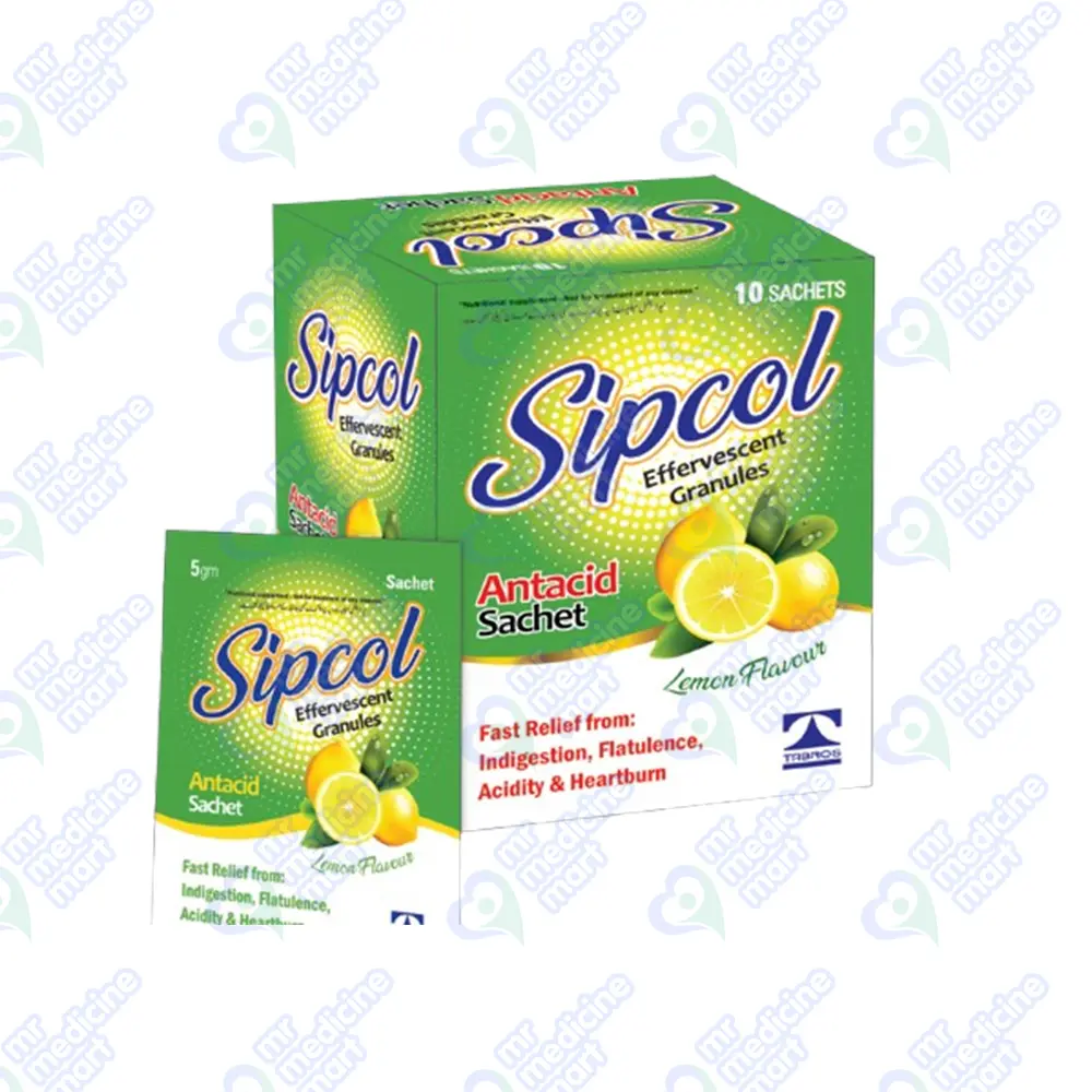 Sipcol Antacid Sachet Lemon Flavour