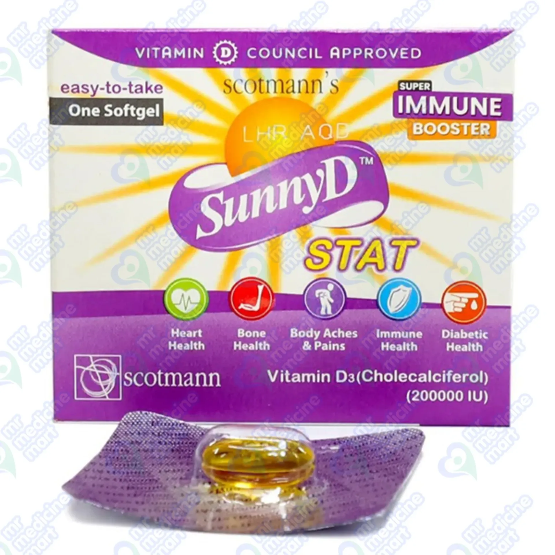 Sunny D 200,000 IU Capsule 1'S
